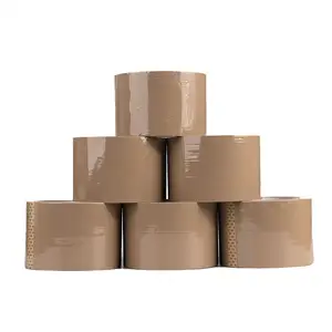 Eco Friendly Material Bopp/Opp Brown Colored Adhesive Tape Jumbo Rolls Transparent Clear Box Packaging Tape