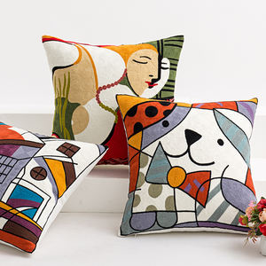 أغطية وسائد مطرزة مخصصة لبيكاسو, أغطية وسائد مطرزة بأشكال هندسية للبيع بالجملة ، وسادة مبطنة لتزيين المنزل ، أريكة مطرزة ، غطاء وسادة من القطن ، بطانية مطرزة بأشكال هندسية ، أريكة مطرزة ، غطاء وسادة على شكل حرف u ، وسادة مطرزة ، وسادة مطرزة بأشكال هندسية ، البيع بالجملة ، - Product Image 6