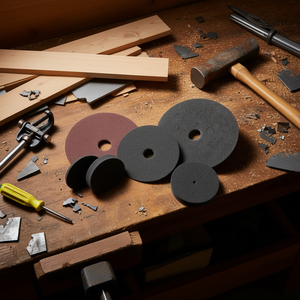 Disco de lijado Ttake 150x6 mm, suave, abrasivo, para acabado de madera y metal - Product Image 3