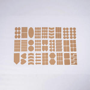 Étiquettes autocollantes en liège, formes rondes, carrées et irrégulières, imperméables, fournitures artisanales - Product Image 4