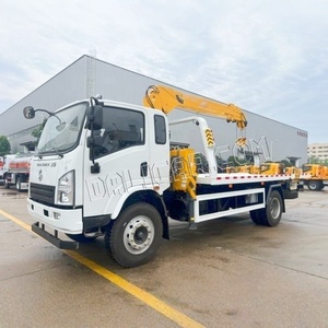 Camion grue <span class=keywords><strong>de</strong></span> dépannage Shacman 4X2 6 <span class=keywords><strong>tonnes</strong></span> avec grue à flèche droite et <span class=keywords><strong>barre</strong></span> <span class=keywords><strong>de</strong></span> <span class=keywords><strong>remorquage</strong></span> arrière - Product Image 2