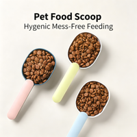 Cuillère à nourriture pour animaux avec clip de sac, pelle doseuse en plastique ABS, cuillère multifonctionnelle pour chiens et chats, pour sceller les sacs de nourriture pour animaux