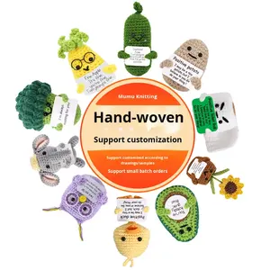 Hilo de lana hecho a mano para <span class=keywords><strong>Princesa</strong></span>, muñeco de peluche, relleno de algodón PP, juguete supersuave para aliviar el estrés para decoración de escritorio, ODM - Product Image 1