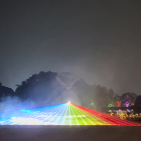 Projecteur laser d'animation RGB extérieur Knight 20 Watt avec texte