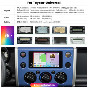Dasaita 7-Inch <span class=keywords><strong>Vivid</strong></span> Carplay Android Đài Phát Thanh Âm Thanh Đa Phương Tiện Đầu Đơn Vị Cho 4Runner Rav4 Tương Thích Forester Sequoia Mô Hình - Product Image 3