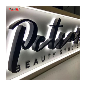 Winbo Tùy Chỉnh Ngoài Trời Thép Không Gỉ 3D <span class=keywords><strong>LED</strong></span> Thư Kênh Backlit Dấu Hiệu <span class=keywords><strong>LED</strong></span> Số Neon Ánh Sáng Tên Dấu Hiệu Marquee Chữ - Product Image 3