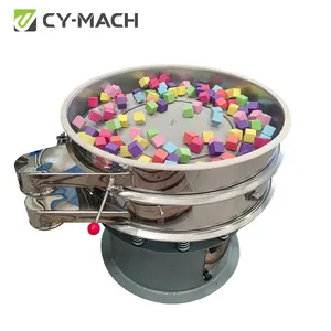 CY-MACH 3-Stage Vibrator Screen High Capacity Wood Flour Sieving Machine for Restaurant and Home Use 220V Voltage