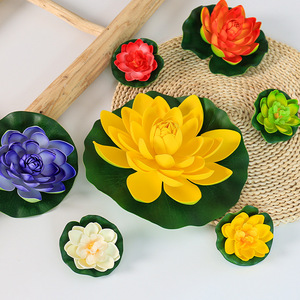 Fleur de lotus artificielle, fausse fleur de lys, accessoires de danse, décoration de bassin, lotus, fleurs artificielles en mousse EVA - Product Image 2
