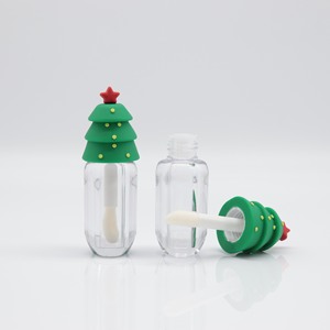 Envase Transparente para Brillo Labial con Diseño Festivo de Árbol de Navidad, Tubo Vacío para Brillo Labial, Envase Cosmético - Product Image 4