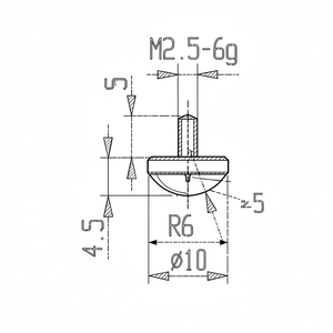 Puntas de medición para comparadores M2.5 6g R6 10 Sensor Hardware - Product Image 1