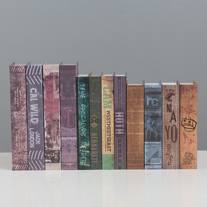 หนังสือจำลองแบบย้อนยุคสไตล์ยุโรปเปลือกหอยกระดาษสร้างสรรค์ของตกแต่งสำหรับตู้ไวน์แบบไขว้และดนตรีเป็นแรงบันดาลใจให้กับอุปกรณ์ประกอบฉาก - Product Image 6