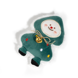 Quality Custom Interactive Mint Catnip Pet Chew Toys Bite-Resistant Kittens Snowman <b>Plush</b> Toy with Squeaker - Product Image 4
