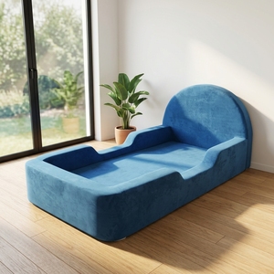Matelas de lit Montessori pour tout-petits, taille simple, en éponge douce sans bois, avec housse lavable et imperméable, pour chambre à coucher, écologique - Product Image 2