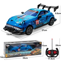 Voiture télécommandée jouet 1:16 modèle de simulation ABS 2.4G sans fil voiture de course haute vitesse avec effet lumineux pour garçons