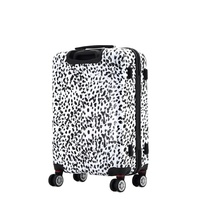 Valise personnalisée pour filles en ABS PC 2026, imprimé léopard, bagages à roulettes, sacs de voyage, ensemble de valises