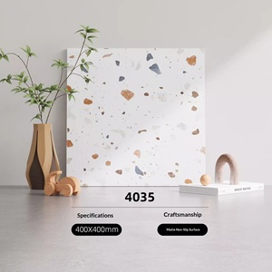Piastrelle <span class=keywords><strong>per</strong></span> <span class=keywords><strong>Pavimenti</strong></span> in Ceramica Colorata Stile Nordico Moderno, Effetto Terrazzo Opaco 600x600, <span class=keywords><strong>Antiscivolo</strong></span> <span class=keywords><strong>per</strong></span> Bagno, Balcone, Cucina - Product Image 6