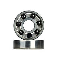 Roulements de patins à roulettes de compétition en acier inoxydable haute précision 440C 608 627 avec billes en céramique noire pour patins quad