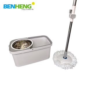 BENHENG, nueva fregona mágica giratoria con varilla <span class=keywords><strong>de</strong></span> acero inoxidable desmontable con fregona <span class=keywords><strong>de</strong></span> cubo <span class=keywords><strong>de</strong></span> fibra ultrafina, artículos <span class=keywords><strong>de</strong></span> <span class=keywords><strong>limpieza</strong></span> <span class=keywords><strong>para</strong></span> el hogar - Product Image 2