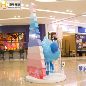 Escultura de Mono de Dibujos Animados Jiahua, Figura de Animal de Fibra de Vidrio para Decoración de Exteriores - Product Image 2