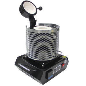 1KG Tragbarer Induktionsmotor Goldschmelzofen 1150°C Kompakter Hochtemperatur-Edelstahl Metallguss Schmelzofen für Gold - Product Image 4