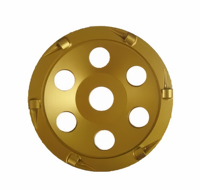 Disque/Plaque de ponçage diamanté PCD robuste en métal 250 mm pour le décapage de revêtements de peinture et de colle époxy sur métaux non ferreux