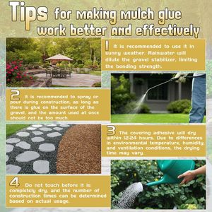 Ngoài Trời Vườn Vỏ Cây Đá Sỏi Hạt Đậu Sỏi Đá Bùn Keo Một Thành Phần Đá Chất Kết Dính Đá Thấm Và Mùn Chất Kết Dính Phun - Product Image 4