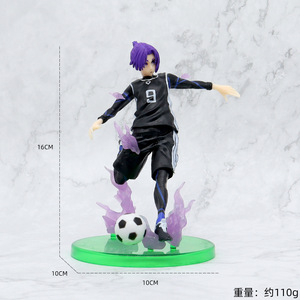 4 estilos 13CM fútbol niño <span class=keywords><strong>Manga</strong></span> estatuilla estatuas Figura <span class=keywords><strong>Blue</strong></span> <span class=keywords><strong>Lock</strong></span> Isagi Yoichi Bachira Meguru Mikage Reo juguete PVC Anime figura - Product Image 5