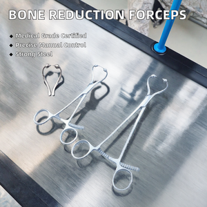 Pinza manual de acero para reducción ósea con punta esférica, herramienta de sujeción de placas, instrumentos quirúrgicos ortopédicos veterinarios - Product Image 2