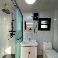 Maison modulaire miniature mobile portable, maison préfabriquée pliable, bureau préfabriqué de haute qualité avec salle de bain et toilettes