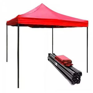 Tente portable personnalisée pour événements, impression sérigraphique, noir et gris, 1,5x1,5 mètres, vente en gros d'usine, logo personnalisé - Product Image 2