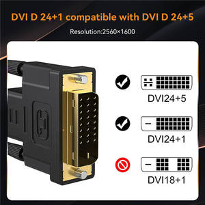 Mạ vàng 1.8 mét Nam đến Nam 24 + 1 <span class=keywords><strong>DVI</strong></span>-D cáp kép liên kết Hỗ trợ độ phân giải cao 1080P <span class=keywords><strong>DVI</strong></span> để <span class=keywords><strong>DVI</strong></span> Cáp cho PC HDTV màn hình - Product Image 5