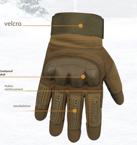 DFG929 -2 Guantes Tácticos de Invierno Deportivos Verde Negro Caqui con Nudillos Reforzados CN GUA Otros - Product Image 1