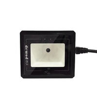 Lecteur de codes-barres industriel personnalisable DEWOD avec capacités de décodage 1D+2D, interface RS232 USB, compatible multi-OS, pour stock et kiosque
