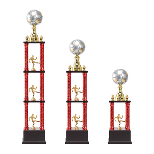 Coupe de trophée en plastique de haute qualité à 4 poteaux pour les <span class=keywords><strong>champions</strong></span> de <span class=keywords><strong>football</strong></span>, la <span class=keywords><strong>Ligue</strong></span> <span class=keywords><strong>des</strong></span> <span class=keywords><strong>Champions</strong></span> SZ24 - Product Image 1