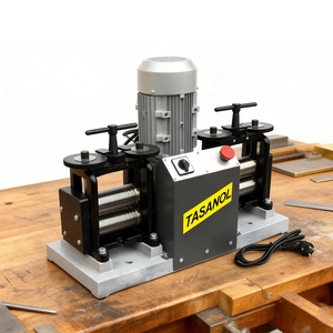 Laminadora Eléctrica <span class=keywords><strong>de</strong></span> Doble Cabezal <span class=keywords><strong>de</strong></span> 2HP, Máquina <span class=keywords><strong>de</strong></span> Joyería para Prensar Pepitas <span class=keywords><strong>de</strong></span> Oro y Plata, Herramienta para Hacer Joyas - Product Image 2