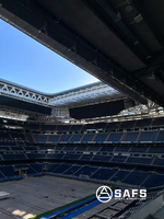 Structure en acier galvanisé Q355 pour toit de stade à grande portée, système de treillis pour gymnase