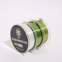 Fil de pêche en nylon vert fluorescent de 200 m en gros, ligne principale haute résistance pour la pêche en mer, en eau douce, en lacs et en rivières, sous-ligne transparente