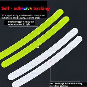 Autocollants réfléchissants brillants pour jantes de <span class=keywords><strong>voiture</strong></span>, bandes décoratives pour auto, autocollants de sécurité nocturne pour <span class=keywords><strong>voiture</strong></span>, moto et vélo - Product Image 5