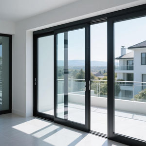 Puerta Corredera de Aluminio de Alta Resistencia para Patio, Certificada por NFRC, Puerta de Vidrio Resistente a Impactos, Entrada Frontal Moderna para Vivienda Residencial - Product Image 5