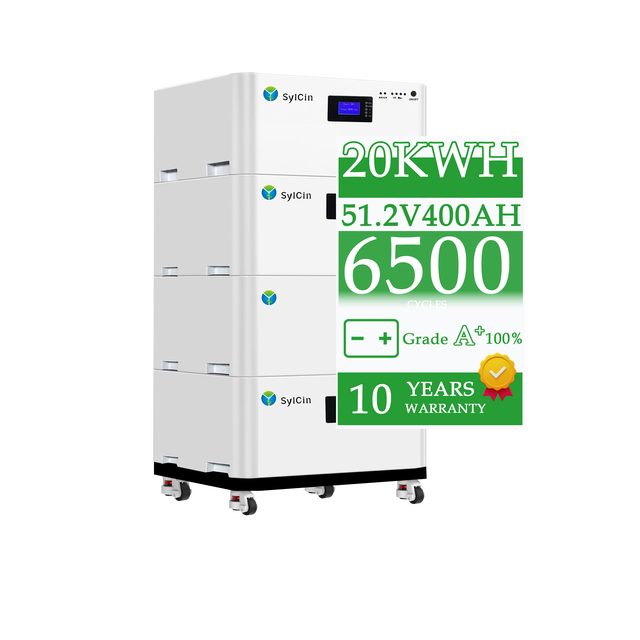 SylCin 20kWh 48V Modular Stackable LiFePO4 Battery with Expandable Capacity for Home Solar Energy Storage System