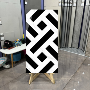 Hiện đại Jazz Trắng khuôn mẫu gạch sang trọng gạch đá nội thất phòng khách gạch lát sàn tường phòng tắm nhà bếp gạch ceramic 600 1200 - Product Image 2