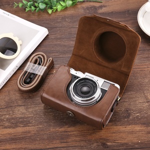 Sac pour appareil photo en cuir PU pour <span class=keywords><strong>Fujifilm</strong></span> X100V Series X30, Nikon J5, Panasonic GF9LX100 - Product Image 2