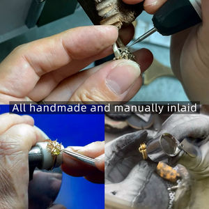 工厂供应 925 纯银镀铂经典风格个性化天然蓝宝石戒指女式梨形切割定情戒指 - Product Image 4