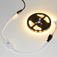 Mini 12V 24V capteur LED inline tactile gradateur contrôleur couleur unique LED bande lumières commutateurs inductifs