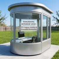 Poste de Garde Conteneurisé Certifié CE, Résistant au Vent, Imperméable et Durable, Cabine de Sécurité