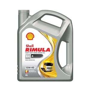 Huile moteur diesel professionnelle pour l'entretien des flottes automobiles Rimula R4X 15W-40 4L, haute performance, fabriquée en Chine - Product Image 1