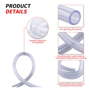 Tuyau en <span class=keywords><strong>PVC</strong></span> sur mesure, 1/4ID X 1/2OD, flexible, transparent, raccords en vinyle, 10 pieds, qualité alimentaire, raccords pneumatiques en <span class=keywords><strong>PVC</strong></span> - Product Image 4