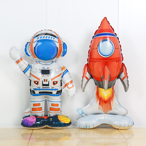 Tema spaziale astronauta Foil palloncino a razzo astronave astronave galassia palloncini ad elio ragazzo per bambini decorazione per festa di compleanno Baby Shower - Product Image 5