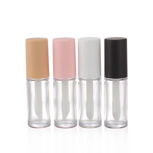 Empty Custom Logo 1ml-10ml Square LED Light Clear <b>Plastic</b> Lipstick Containers with Screen Printing and <b>Mirror</b> Box - Product Image 4