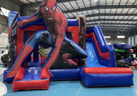 Usine meilleur intérieur Spiderman PVC gonflable videur enfants adultes château obstacles petit Tunnel toboggan parc d'aventure